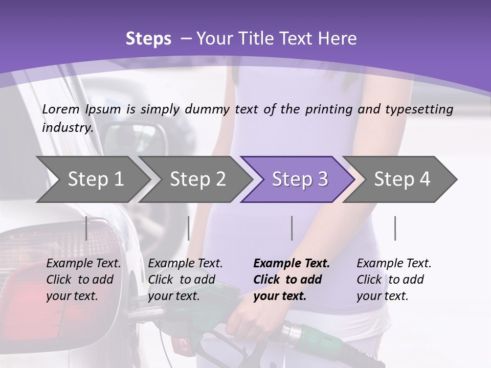 Petrol Travel Car PowerPoint Template