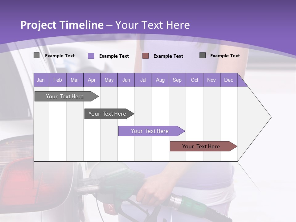 Petrol Travel Car PowerPoint Template