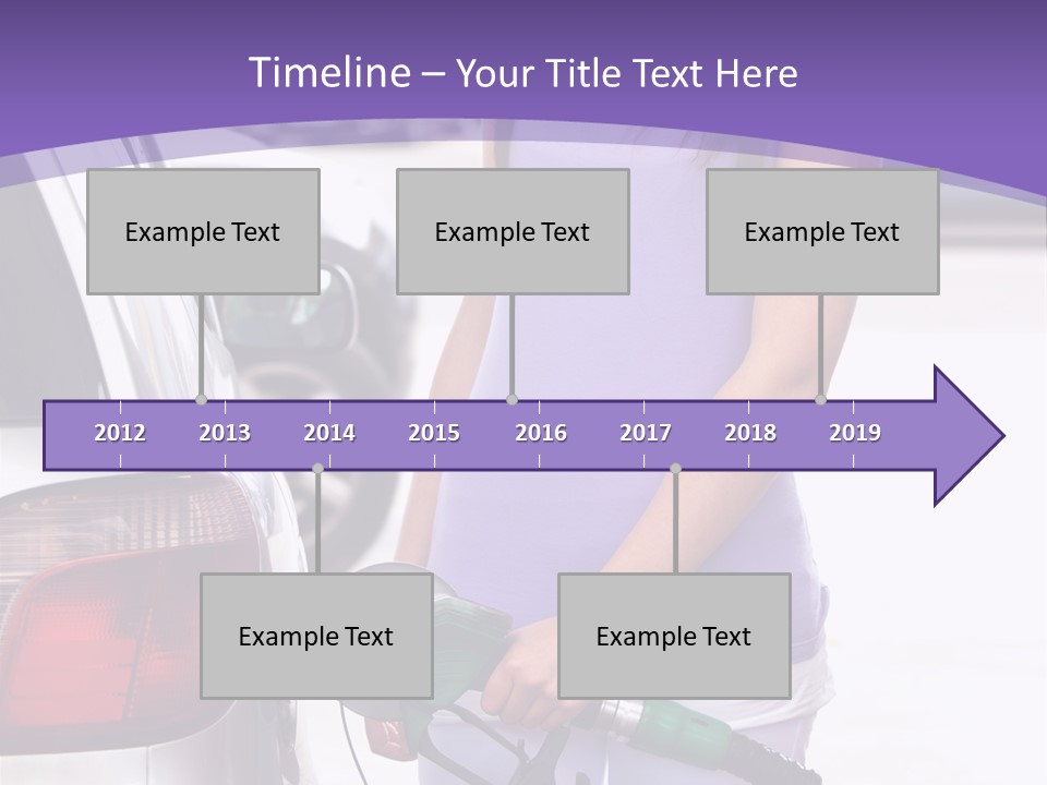 Petrol Travel Car PowerPoint Template