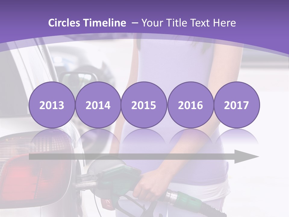 Petrol Travel Car PowerPoint Template