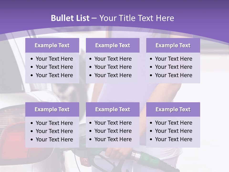 Petrol Travel Car PowerPoint Template