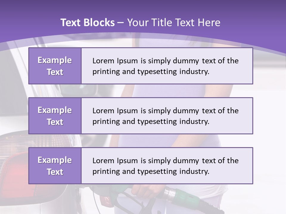 Petrol Travel Car PowerPoint Template