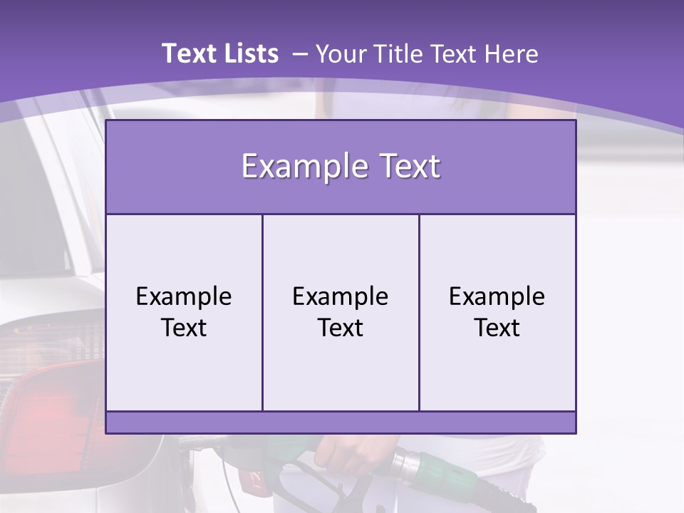 Petrol Travel Car PowerPoint Template