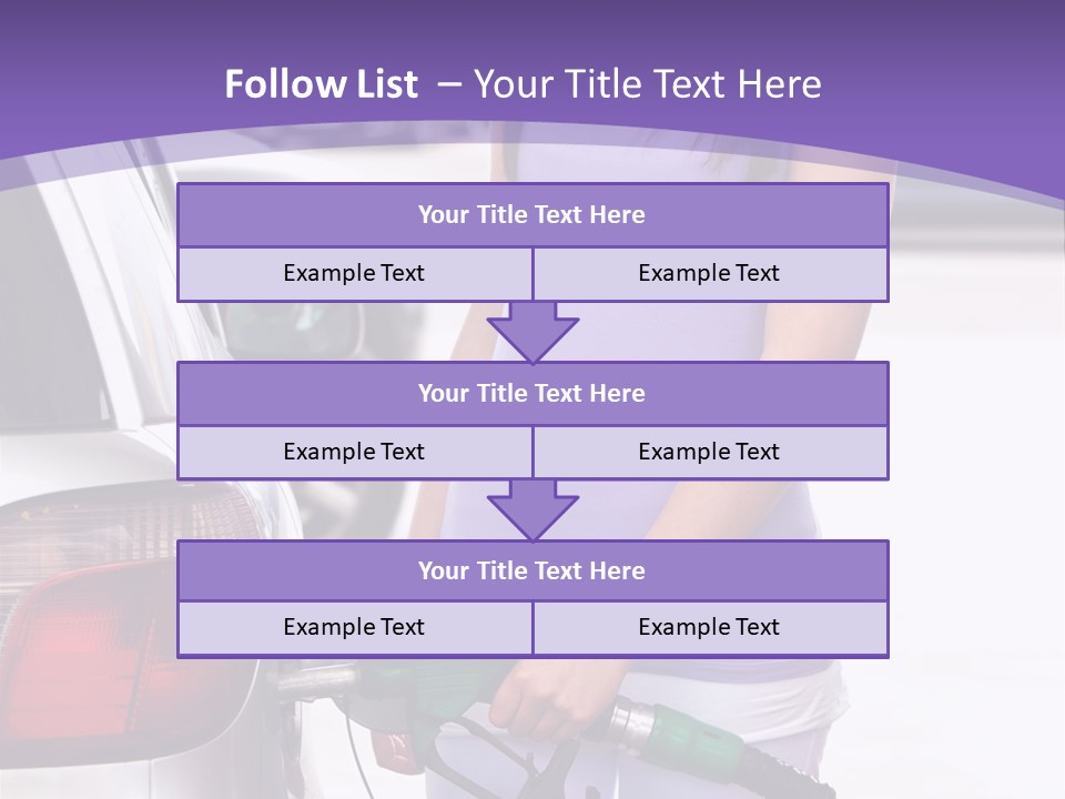 Petrol Travel Car PowerPoint Template