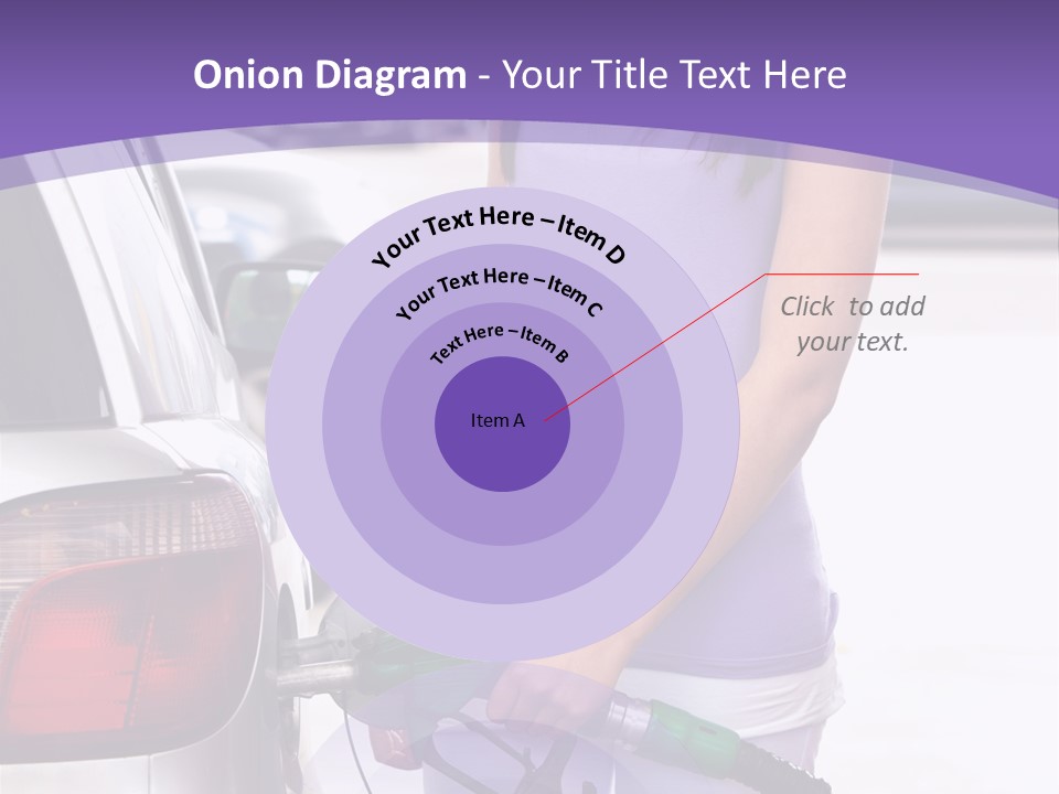Petrol Travel Car PowerPoint Template