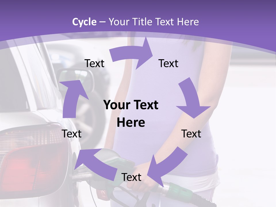 Petrol Travel Car PowerPoint Template