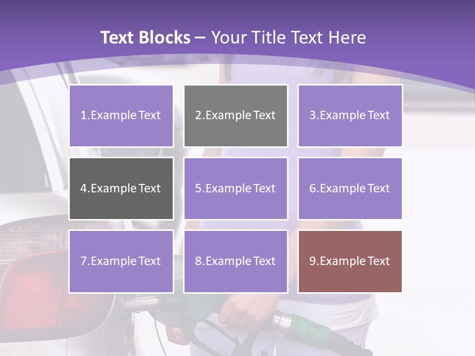 Petrol Travel Car PowerPoint Template