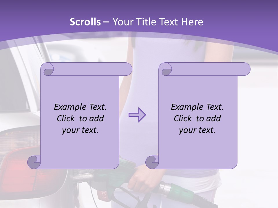Petrol Travel Car PowerPoint Template