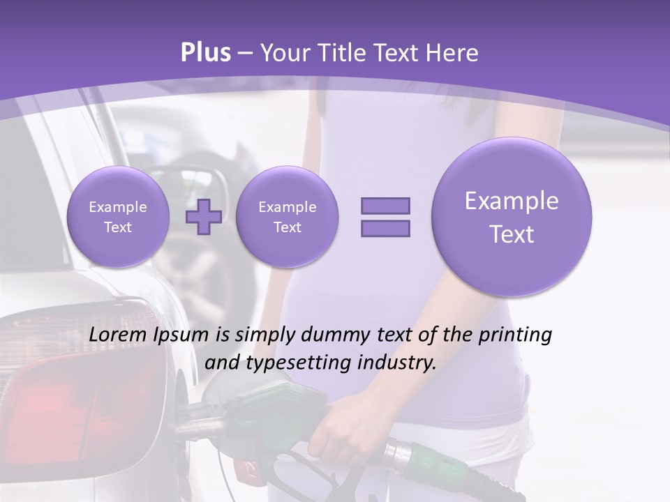 Petrol Travel Car PowerPoint Template