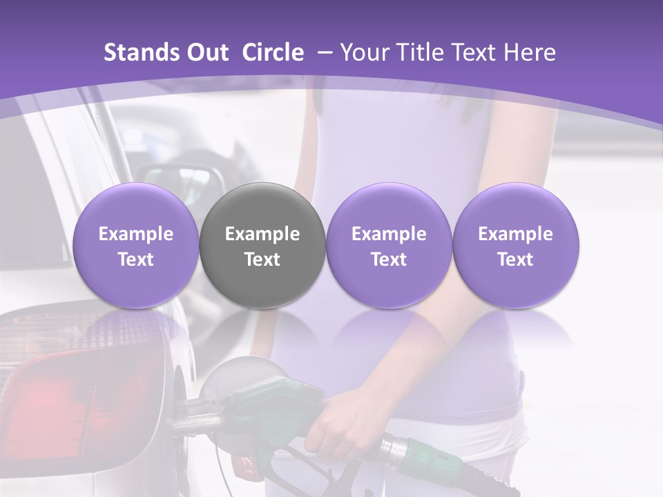 Petrol Travel Car PowerPoint Template