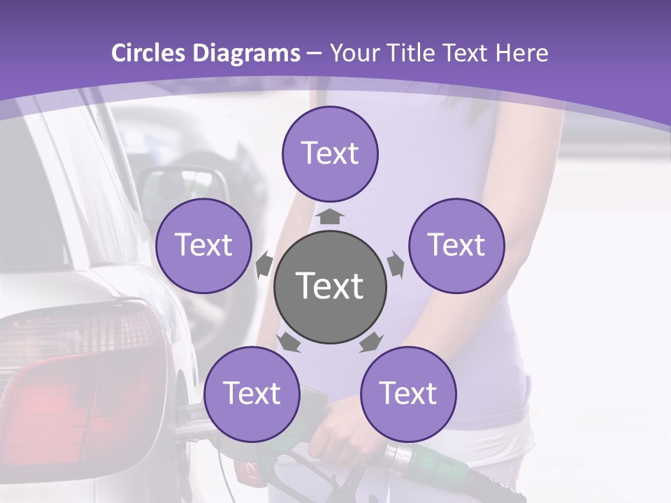Petrol Travel Car PowerPoint Template