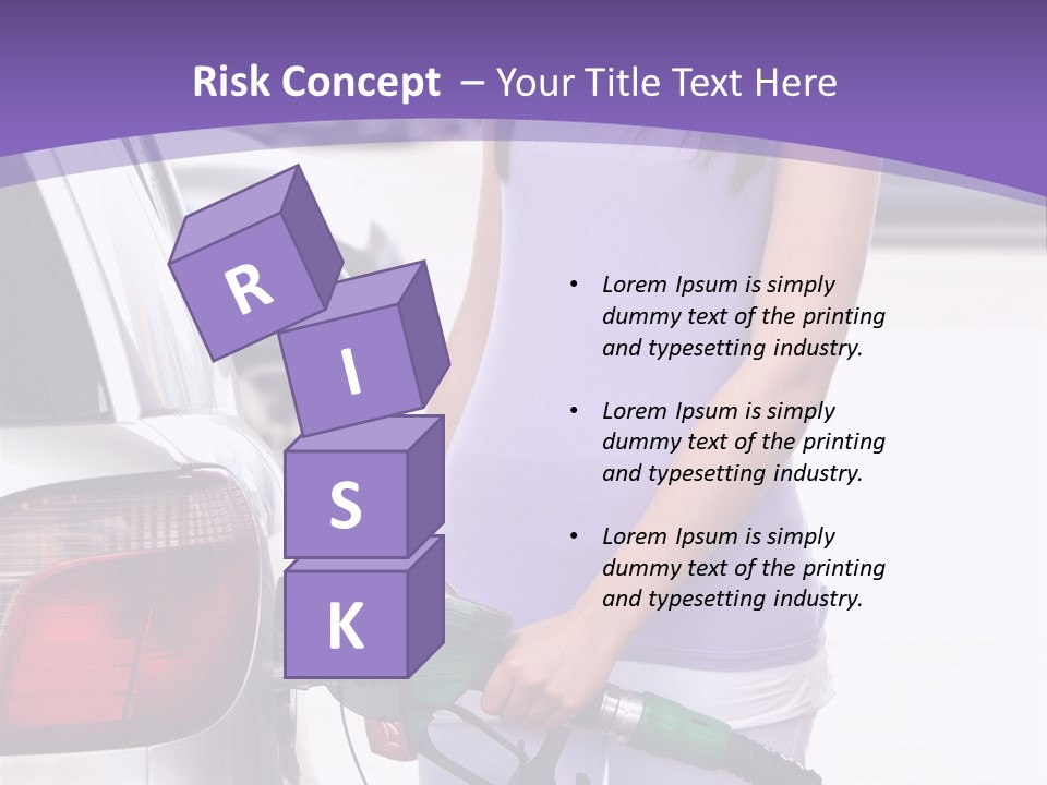 Petrol Travel Car PowerPoint Template