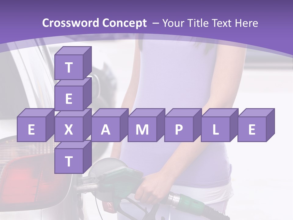 Petrol Travel Car PowerPoint Template