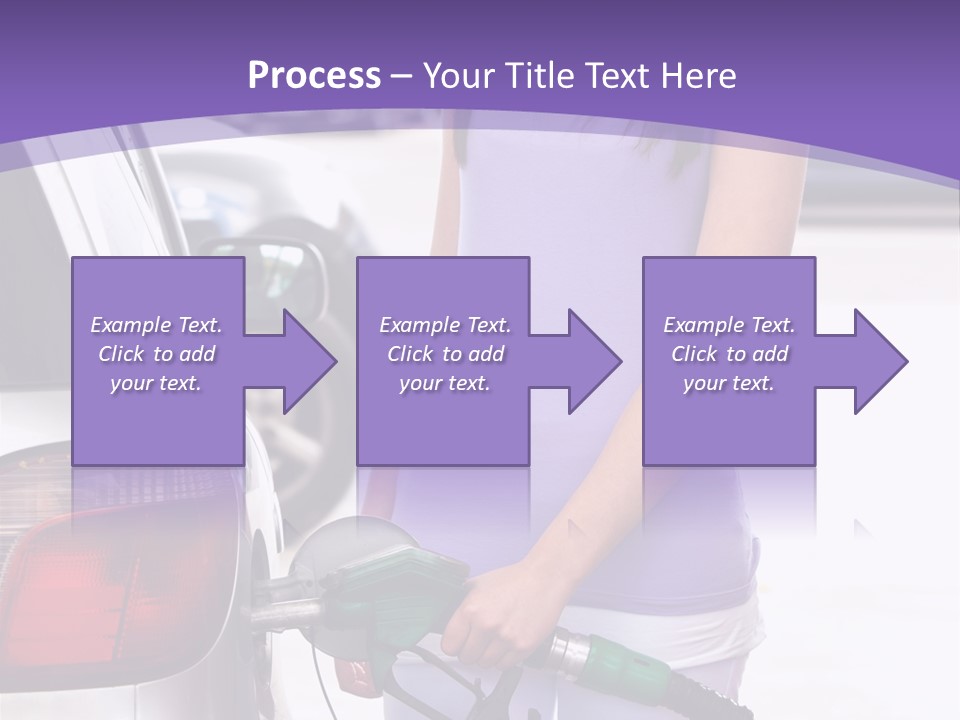 Petrol Travel Car PowerPoint Template
