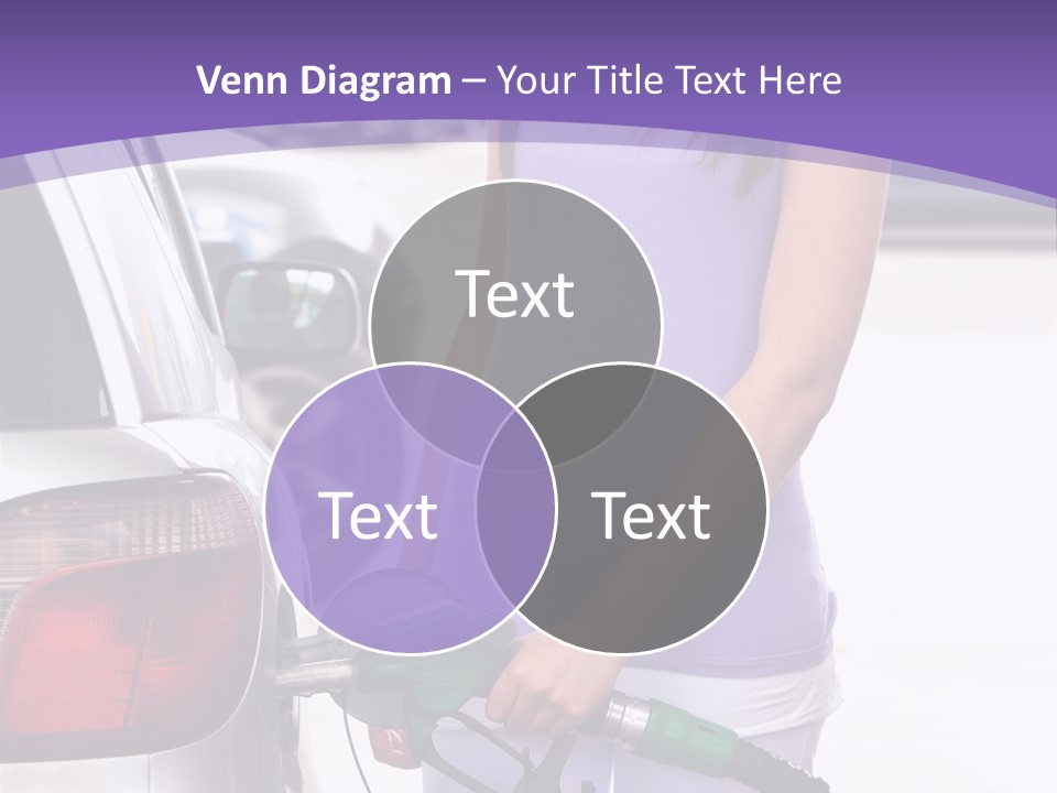 Petrol Travel Car PowerPoint Template