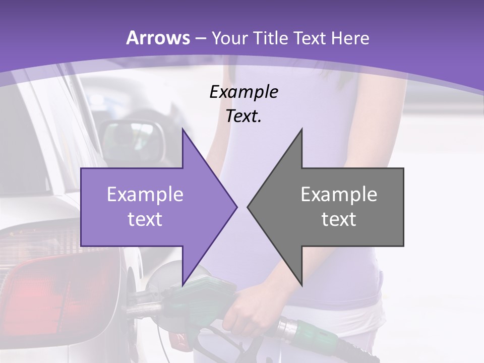 Petrol Travel Car PowerPoint Template