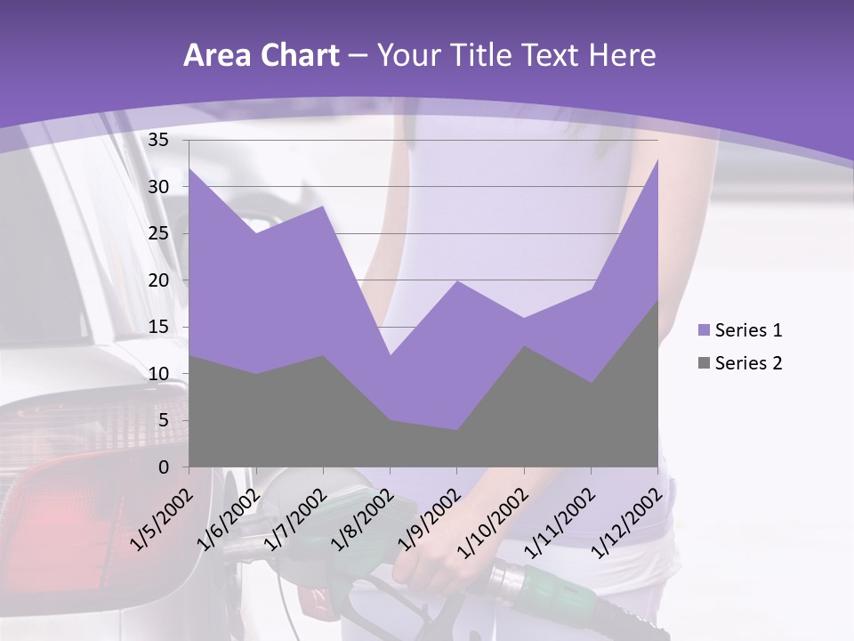 Petrol Travel Car PowerPoint Template