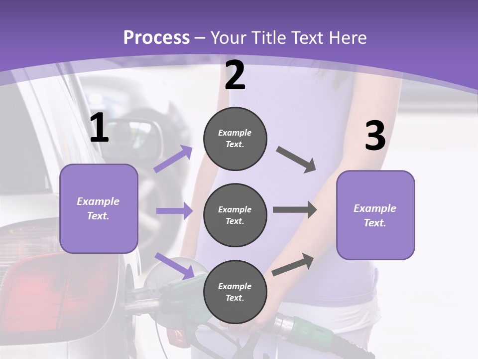 Petrol Travel Car PowerPoint Template