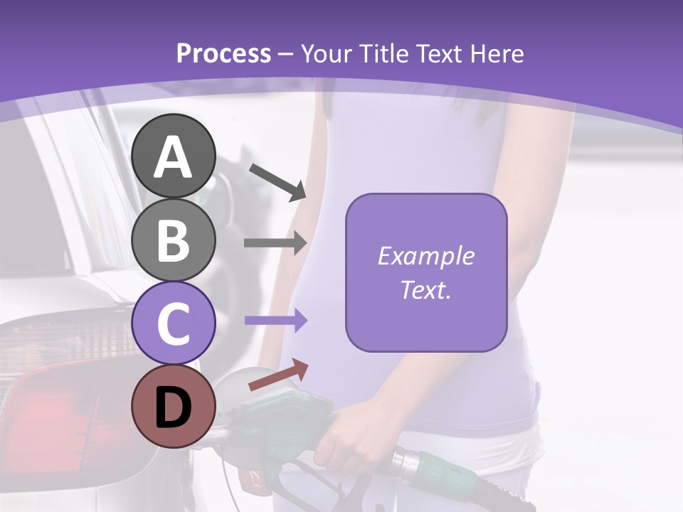 Petrol Travel Car PowerPoint Template