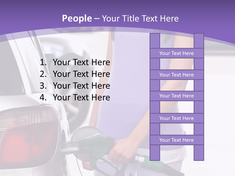 Petrol Travel Car PowerPoint Template
