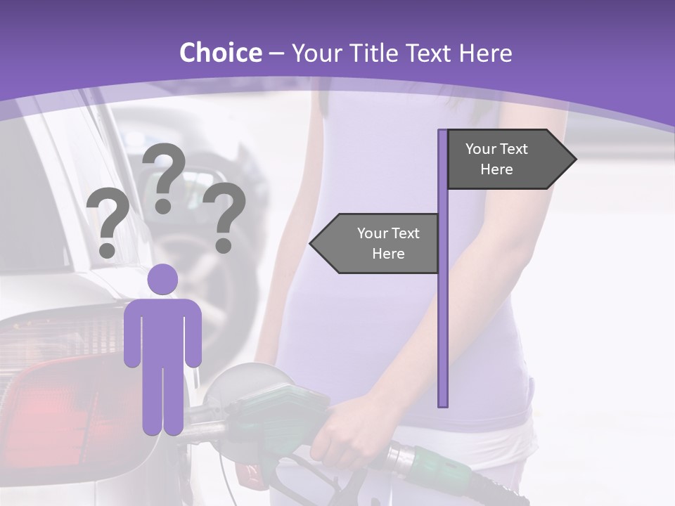 Petrol Travel Car PowerPoint Template
