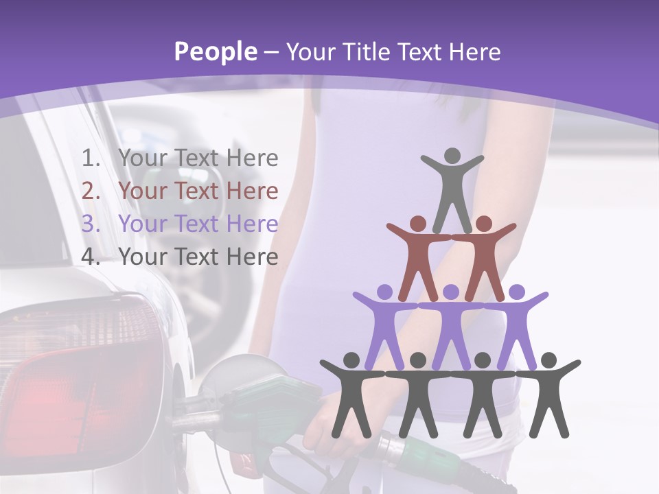 Petrol Travel Car PowerPoint Template