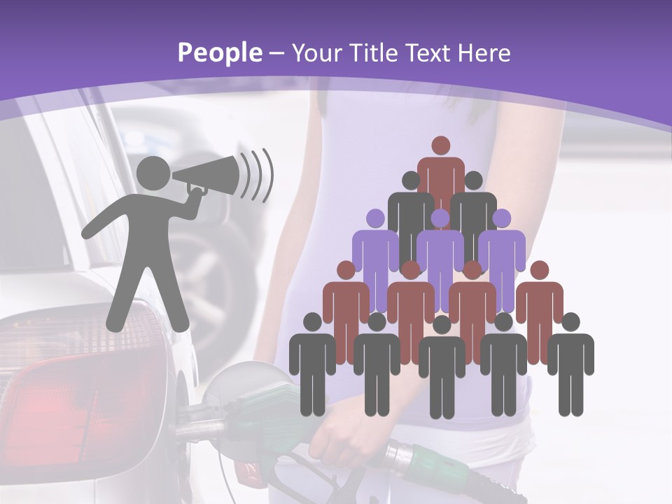 Petrol Travel Car PowerPoint Template