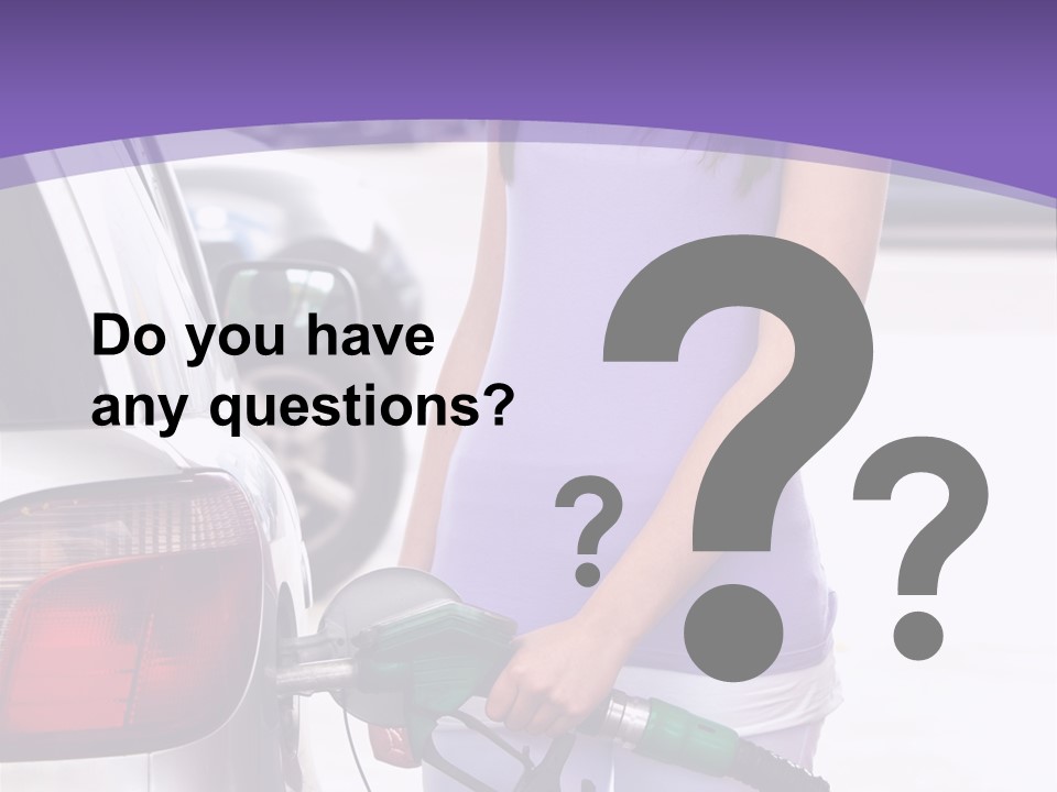 Petrol Travel Car PowerPoint Template