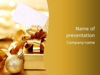 Holiday Ball Celebrate PowerPoint Template