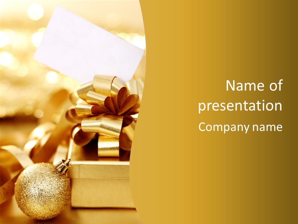 Holiday Ball Celebrate PowerPoint Template