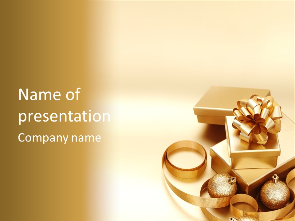 Happy Luxury Year PowerPoint Template