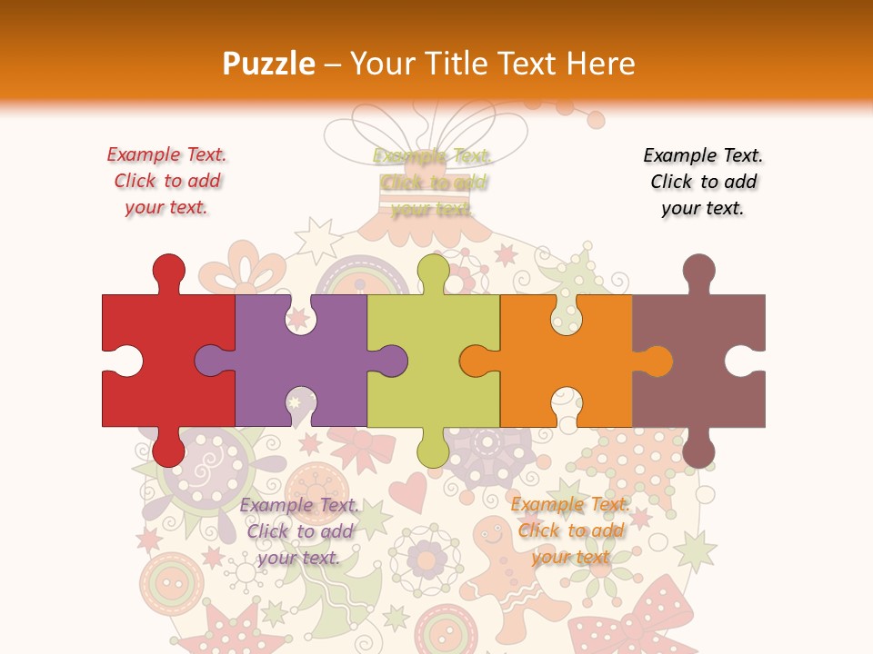 Decorated Christmas Holiday PowerPoint Template