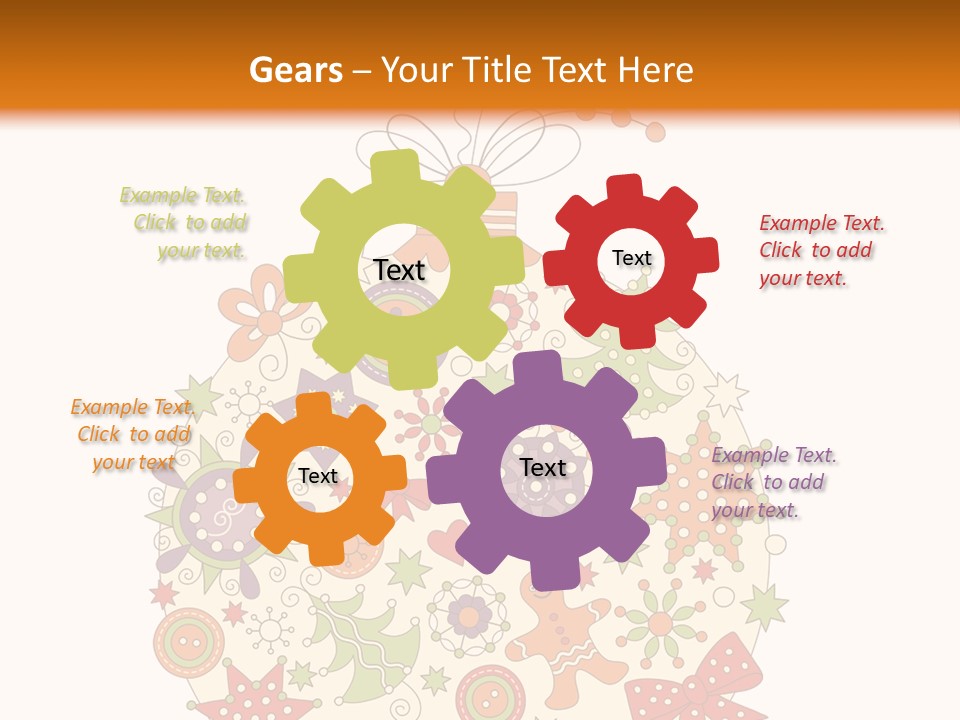 Decorated Christmas Holiday PowerPoint Template