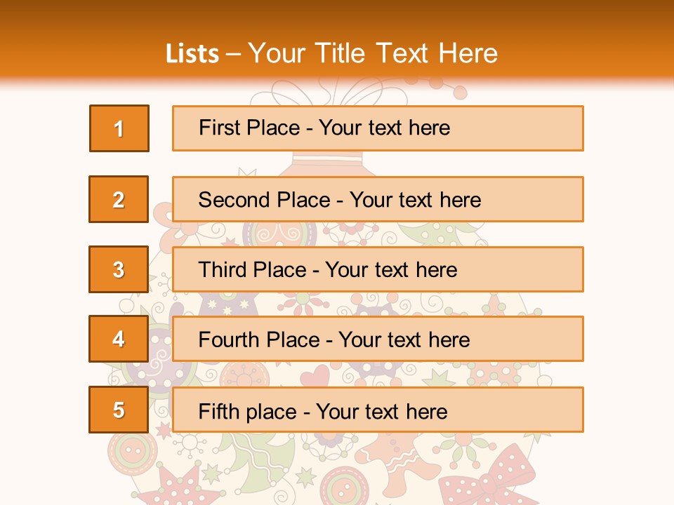 Decorated Christmas Holiday PowerPoint Template