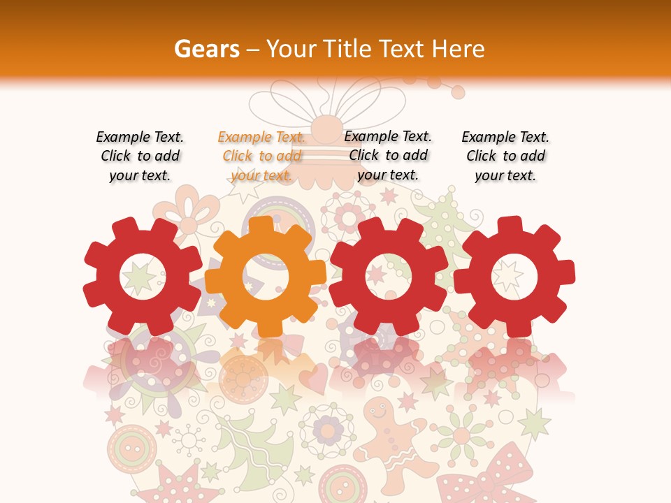 Decorated Christmas Holiday PowerPoint Template