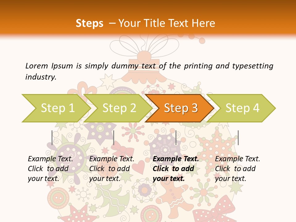 Decorated Christmas Holiday PowerPoint Template