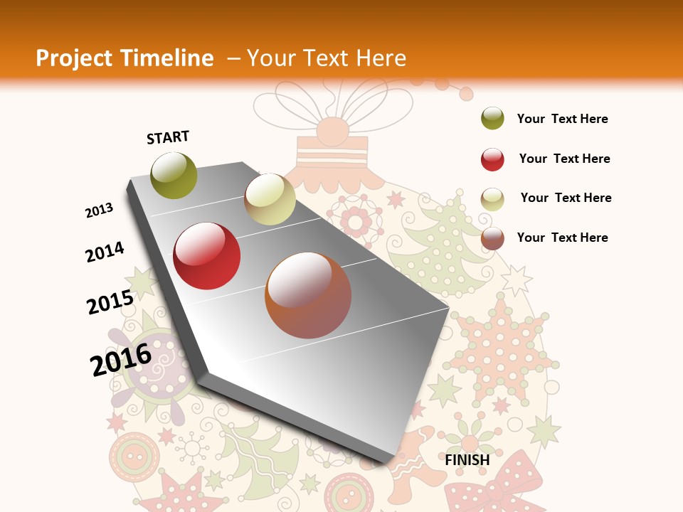 Decorated Christmas Holiday PowerPoint Template