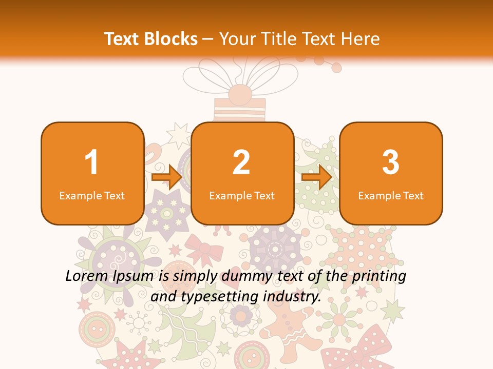 Decorated Christmas Holiday PowerPoint Template
