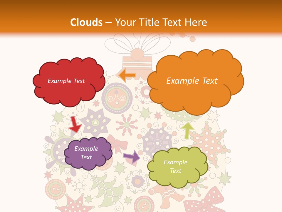 Decorated Christmas Holiday PowerPoint Template