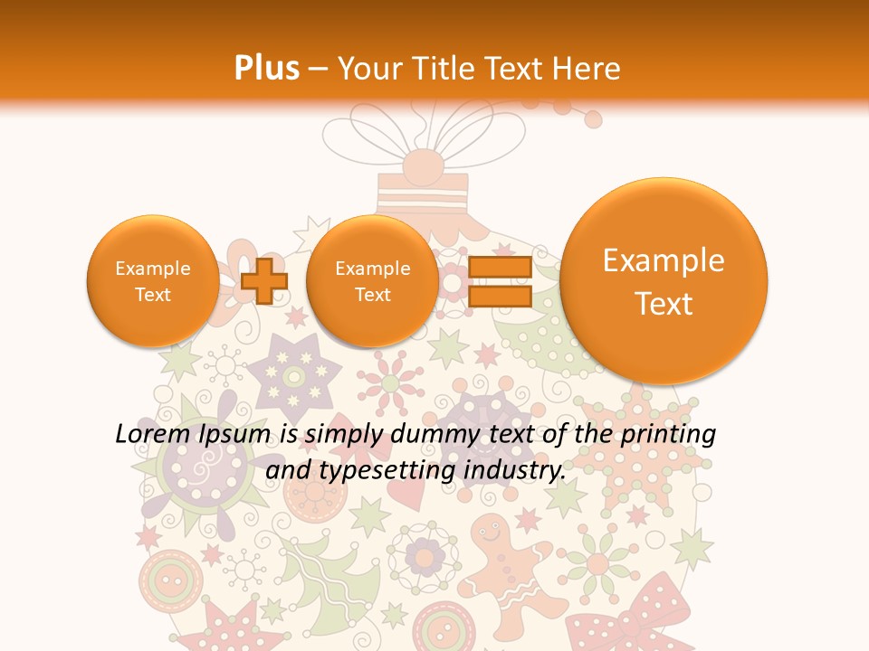 Decorated Christmas Holiday PowerPoint Template