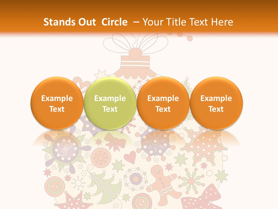 Decorated Christmas Holiday PowerPoint Template