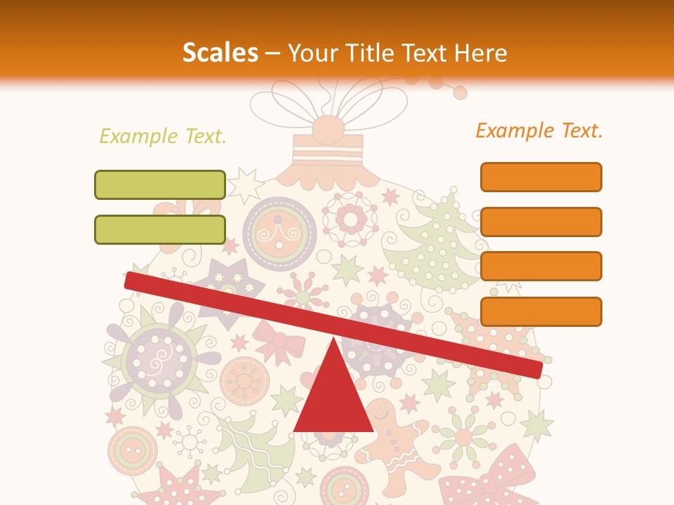 Decorated Christmas Holiday PowerPoint Template