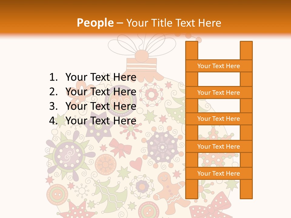 Decorated Christmas Holiday PowerPoint Template