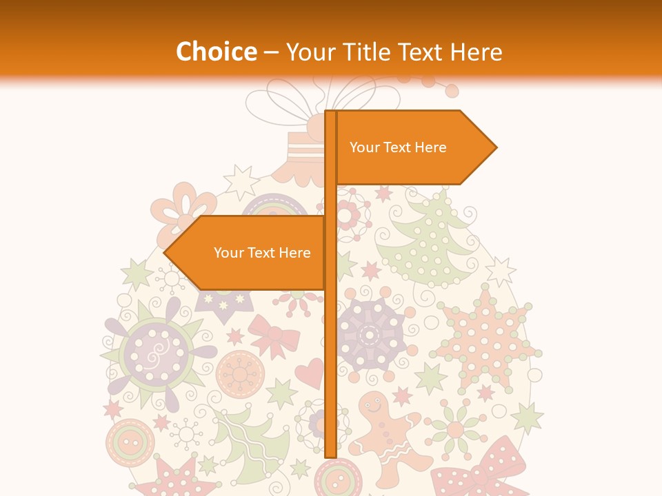 Decorated Christmas Holiday PowerPoint Template
