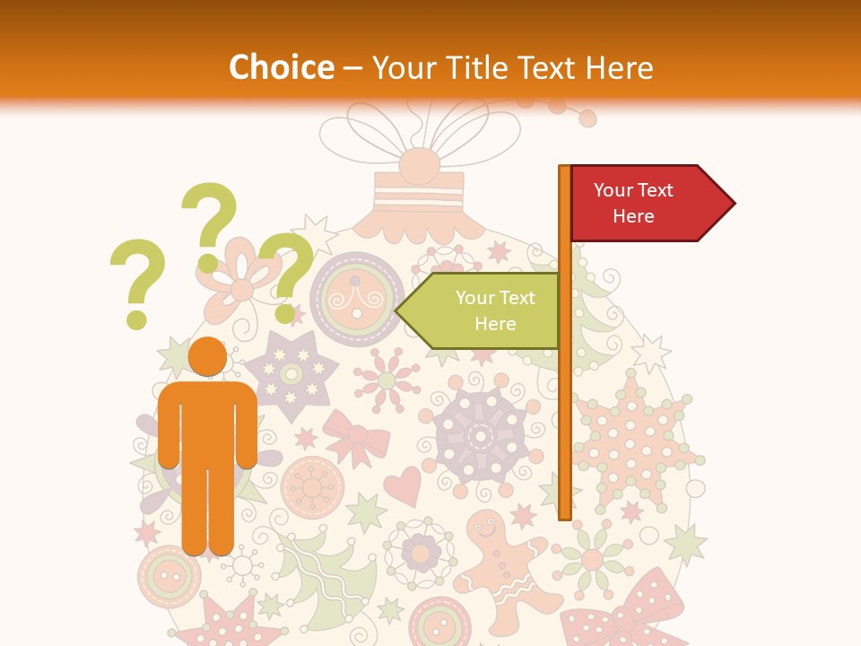 Decorated Christmas Holiday PowerPoint Template