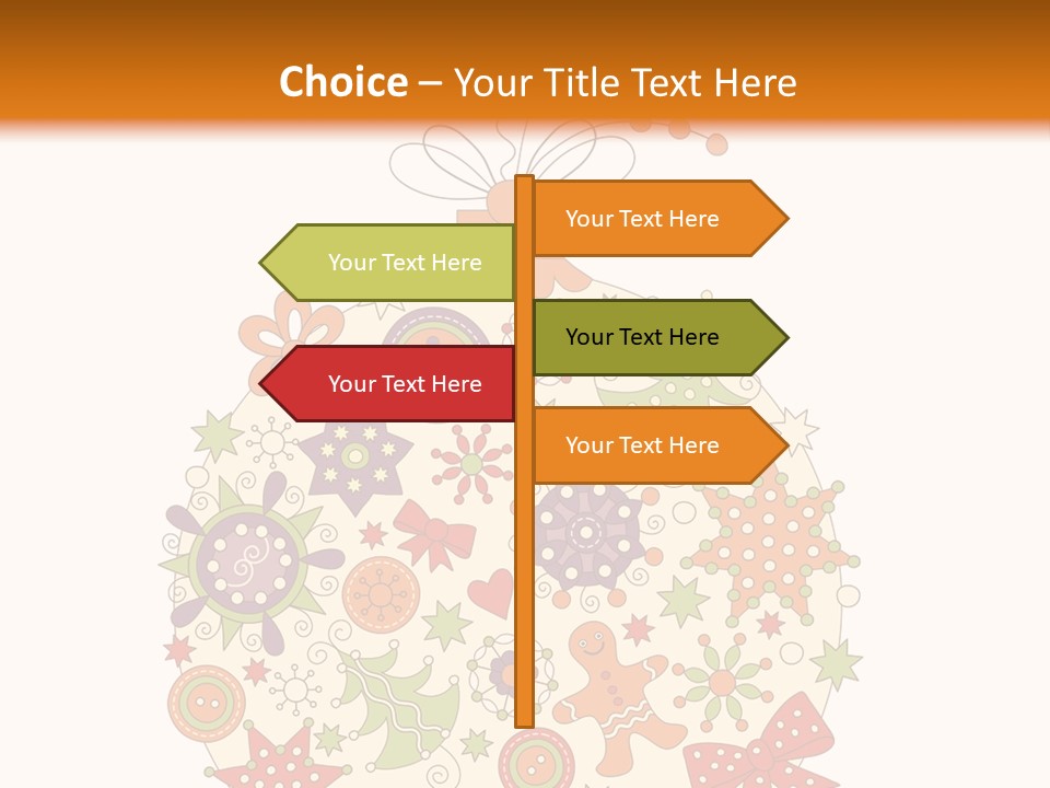 Decorated Christmas Holiday PowerPoint Template