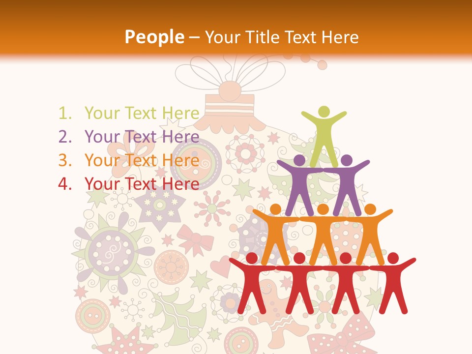 Decorated Christmas Holiday PowerPoint Template