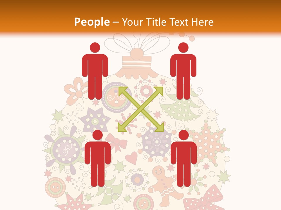 Decorated Christmas Holiday PowerPoint Template