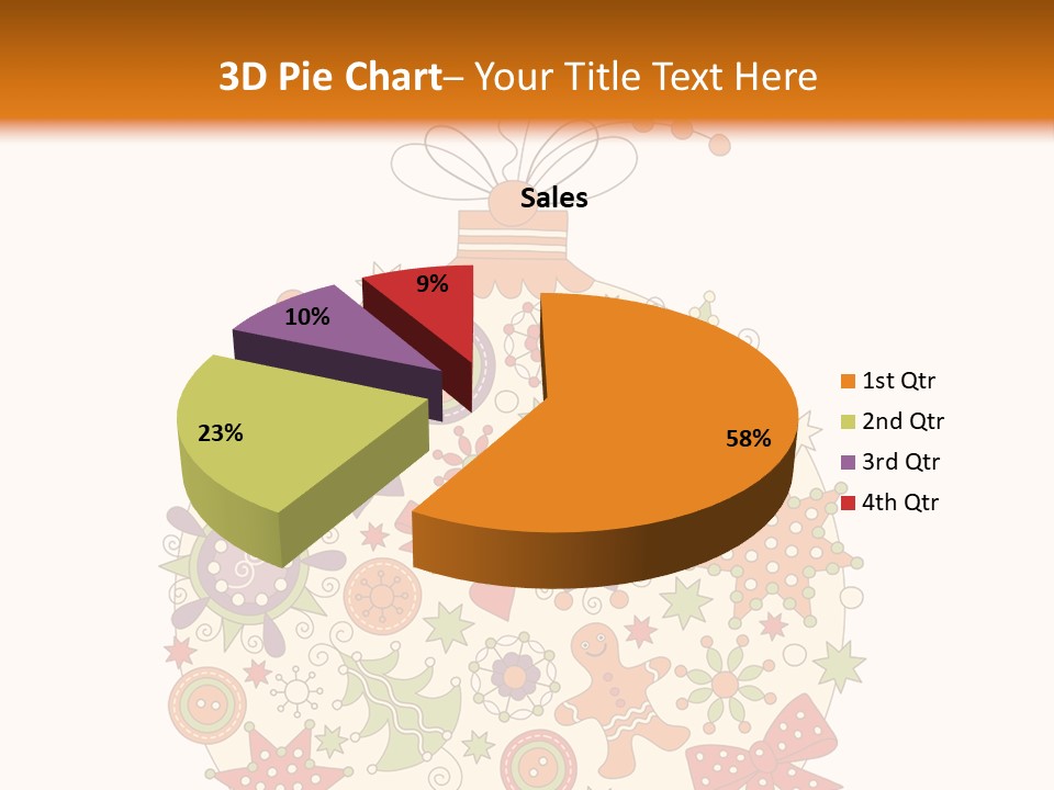 Decorated Christmas Holiday PowerPoint Template