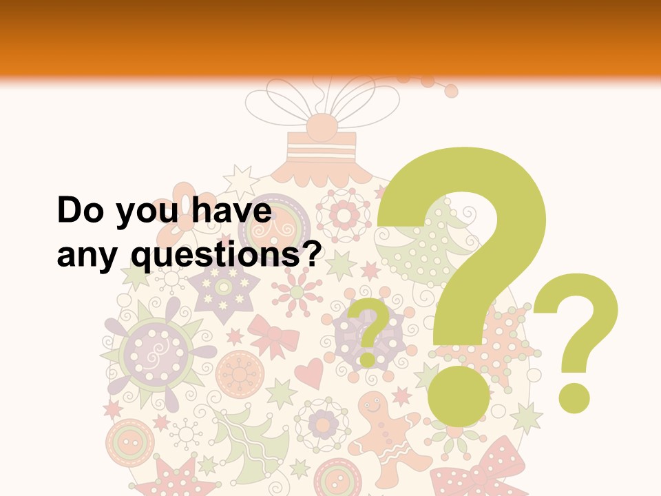 Decorated Christmas Holiday PowerPoint Template